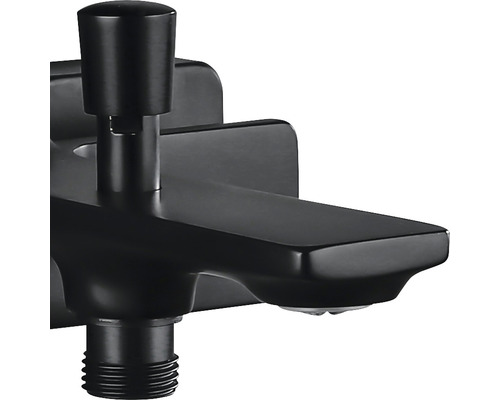 Černá koupelnová baterie