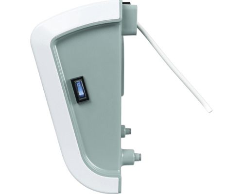 Detailní pohled na zařízení s vypínačem a kabelem