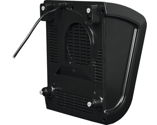 Pohled zezadu na nástěnný osoušeč rukou