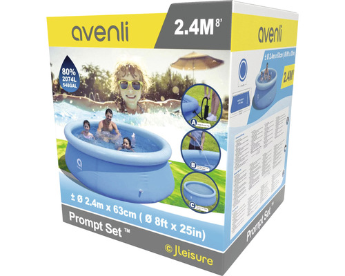 Balení bazénu Avenli Prompt Set, průměr 2,4 metru