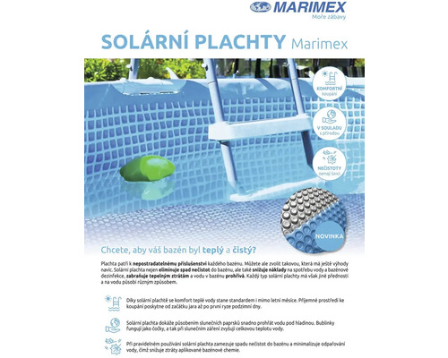 Produktové informace solárních plachet Marimex