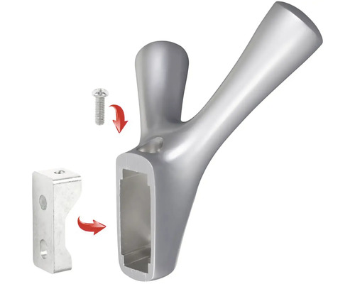 Nástěnný věšák se šroubem a držákem