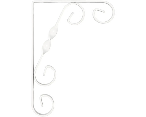 Kovová poličková konzole s květinovým vzorem