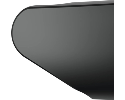 Detailní pohled na černou čepel