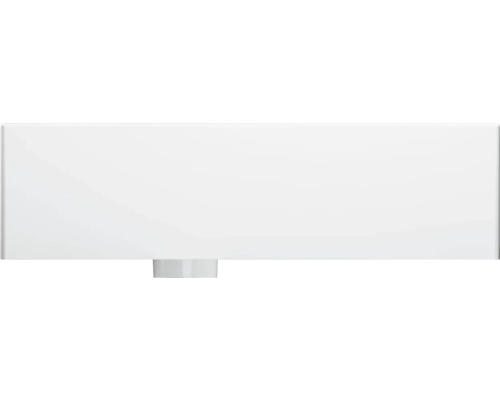 Bílé umyvadlo s odtokem