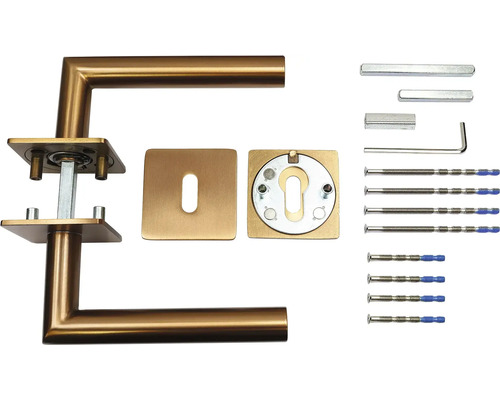 Sada kliky ke dveřím s příslušenstvím pro interiérové dveře