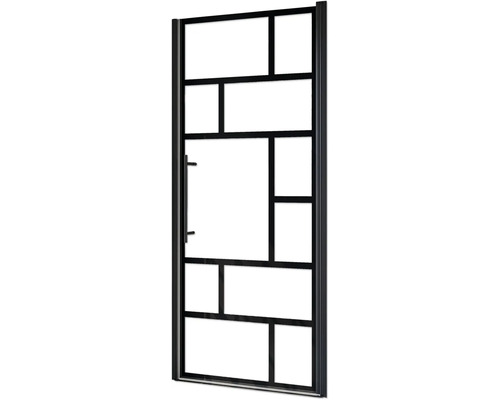 Sprchová zástěna s rámem v industriálním designu