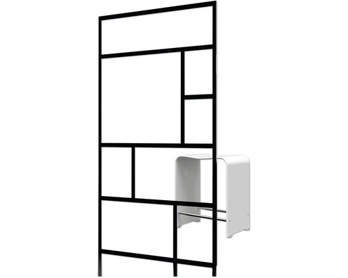 Dělicí stěna s policí