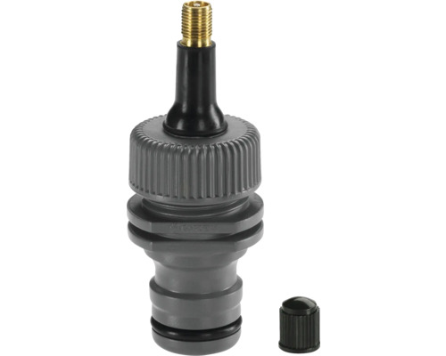 Adaptér zahradní hadice s mosazným závitem a uzavíracím víčkem