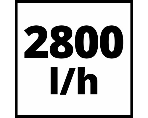 Symbol pro průtok 2800 litrů za hodinu