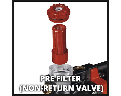 Předfiltr se zpětným ventilem pro zahradní čerpadlo