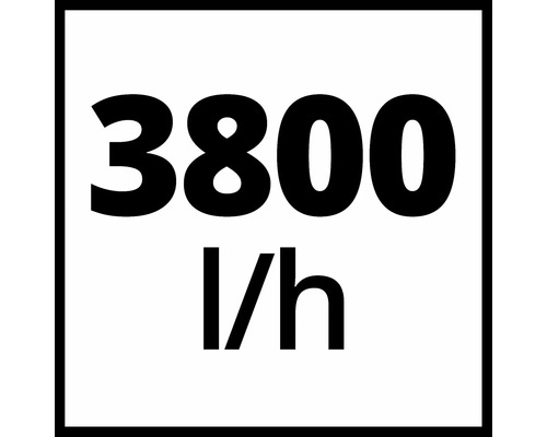 3800 litrů za hodinu