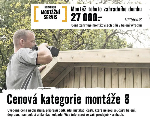 Montáž zahradního domku Hornbach