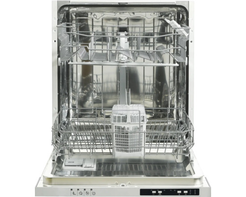 Otevřená myčka nádobí s prázdným vnitřkem