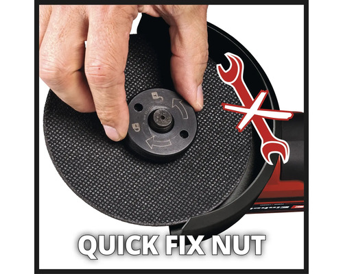 Rychloupínací matice pro úhlovou brusku je utahována ručně