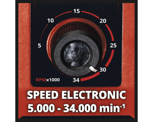 Regulátor otáček pro elektrické nářadí od 5 000 do 34 000 otáček za minutu