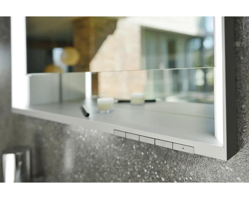 Zrcadlová skříňka s policí a ovládacími prvky