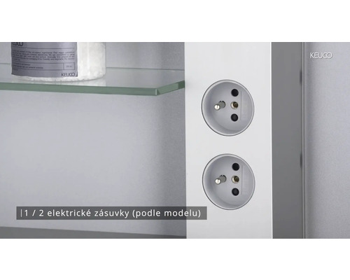 Dvě elektrické zásuvky pro webshop Hornbach.