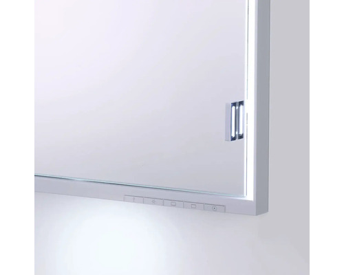 Osvětlená zrcadlová skříňka s ovládacím panelem