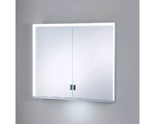Zrcadlová skříňka s osvětlením a dvěma dvířky