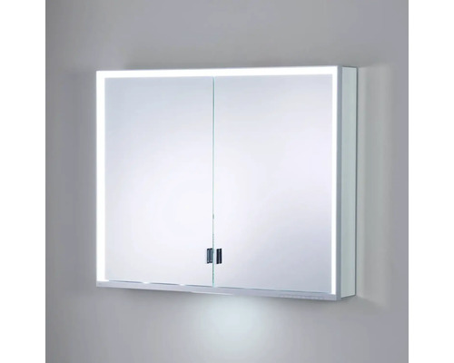 Zrcadlová skříňka se dvěma dvířky a osvětlením