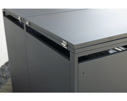 Box na popelnice s výklopným víkem