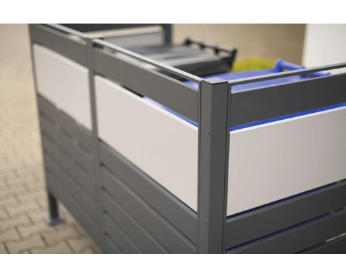 Box na popelnice s bočním obložením