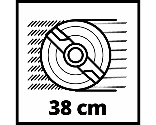 Symbol pro délku nože 38 centimetrů