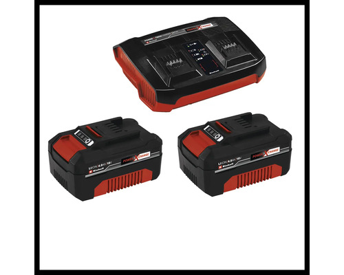 Einhell Power X-Twincharger 3A se dvěma akumulátory Power X-Change
