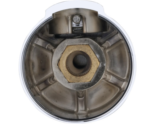 Vnitřní pohled na kohoutkový ventil se šestihranem