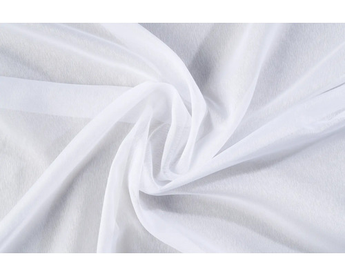 Bílá záclonová látka, lehká a transparentní