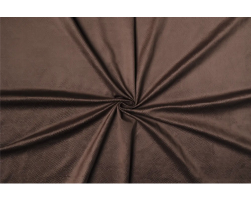 Hnědá potahová látka s geometrickým vzorem