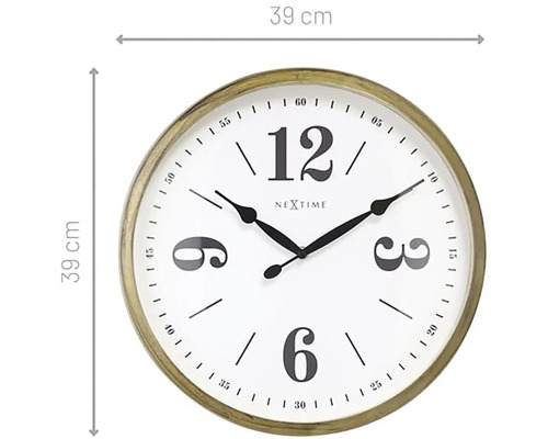 Nástěnné hodiny Nextime, průměr 39 centimetrů