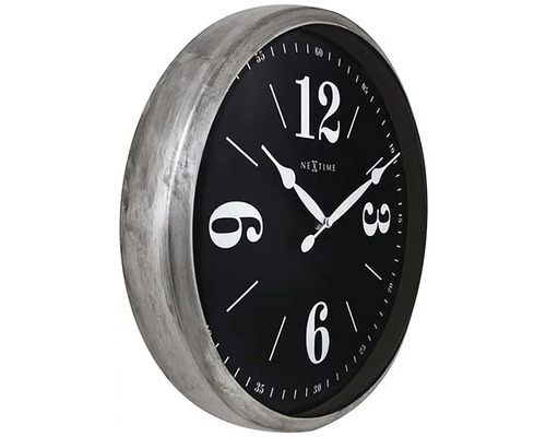 Nástěnné hodiny Nextime s kovovým rámem