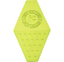 Žlutá hračka pro psy ve tvaru diamantu s logem Kiwi Walker