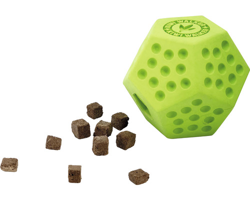 Kostka ve tvaru hračky pro psy z plastu s kostkami krmiva pro psy