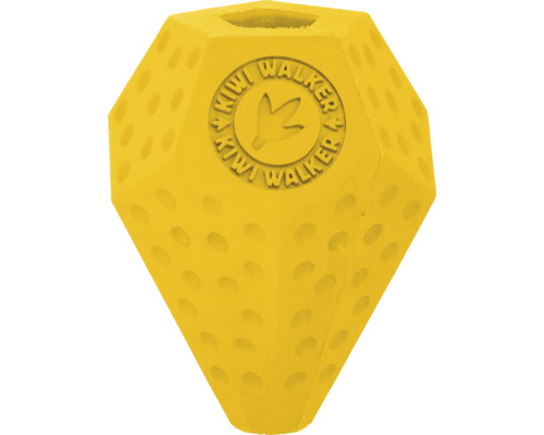 Hračka pro psy gumová Kiwi Walker DIABALL s dírou na pamlsky Mini 8 cm oranžová Žlutá hračka pro psy Kiwi Walker ve tvaru diamantu s nopky