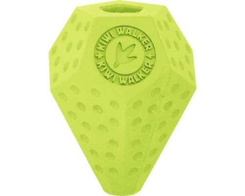 Hračka pro psy gumová Kiwi Walker DIABALL s dírou na pamlsky Mini 8 cm zelená Hračka pro psy ve tvaru diamantu s logem Kiwi Walker