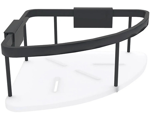 Rohová police pro koupelnové úložiště s úložnou plochou