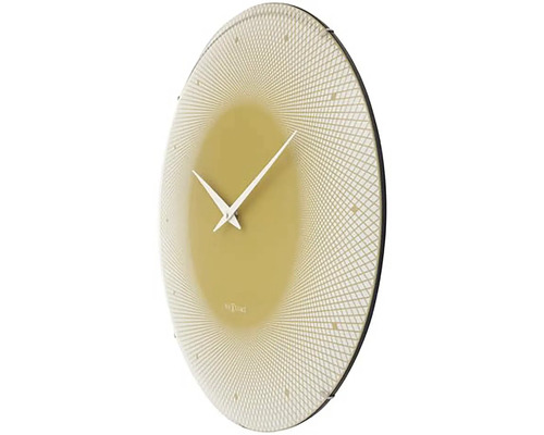 Nástěnné hodiny s abstraktním vzorem