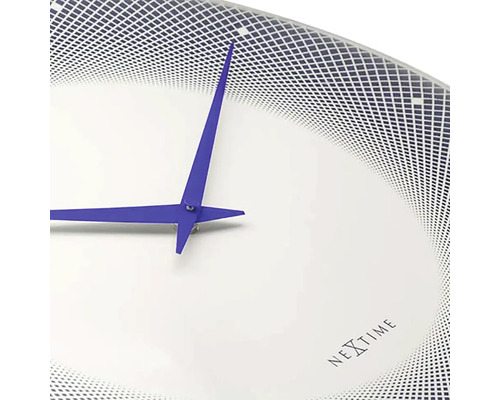 Nástěnné hodiny Nextime s geometrickým vzorem a ručičkami