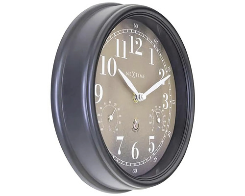 Nástěnné hodiny s teploměrem a vlhkoměrem