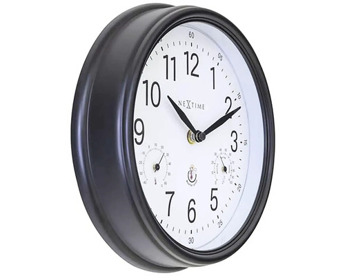 Nástěnné hodiny s teploměrem a vlhkoměrem