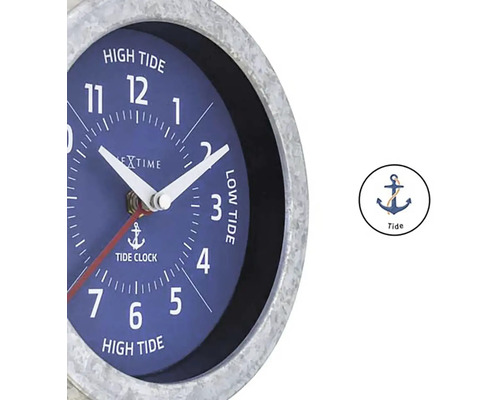 Přílivové hodiny Nextime s indikací přílivu a odlivu
