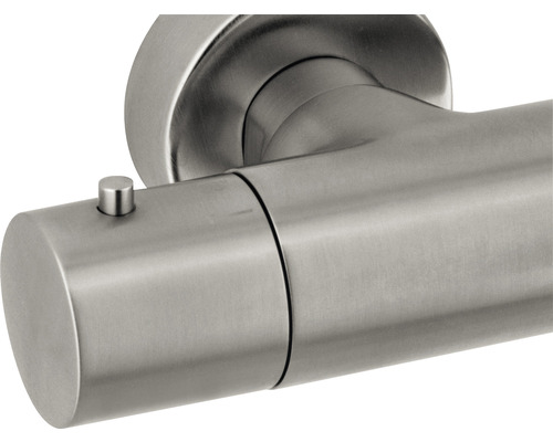 Nerezová klika se zamykacím knoflíkem