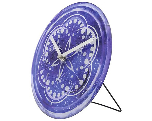 Stolní hodiny se vzorem a stojanem