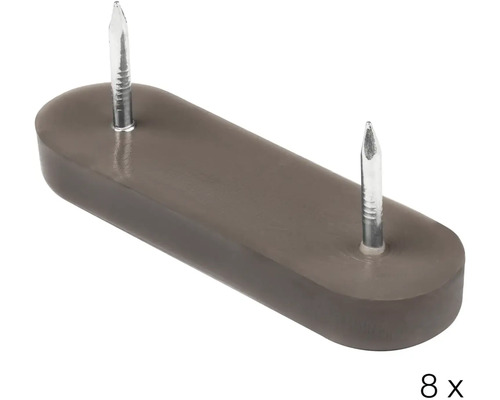 Osm plstěných kluzáků k přibití