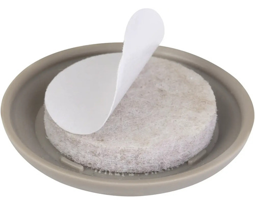 Nábytkový kluzák s plstěnou kluznou plochou a samolepicí fólií