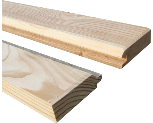 Detail dvou dřevěných lišt