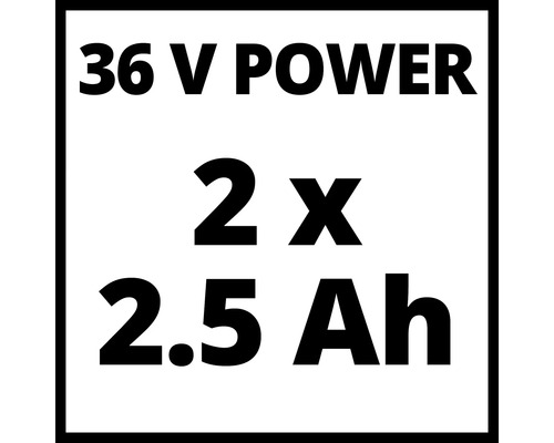 36 V Power 2 krát 2,5 ampérhodin